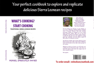 Advert for What's Cooking Sierra Leonean Recipes