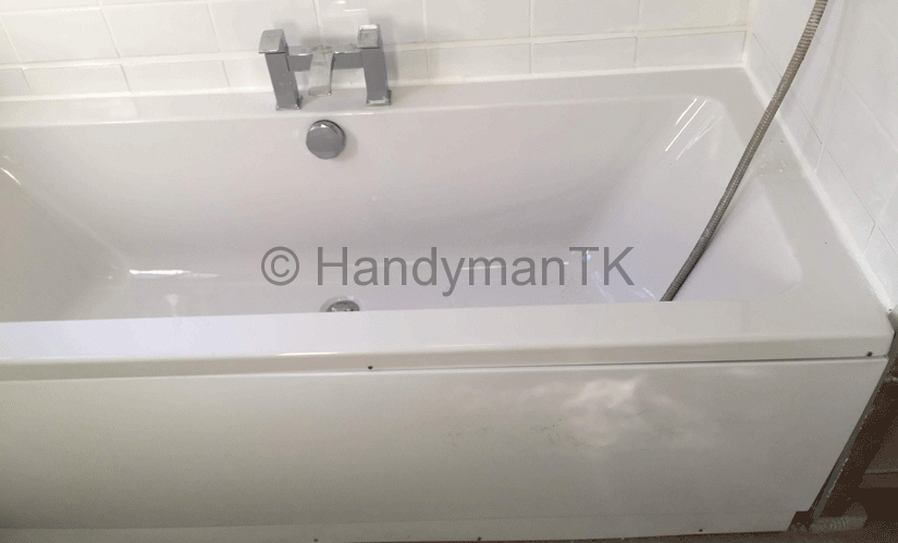 Shower removed and new bathtub installed by Handyman TK