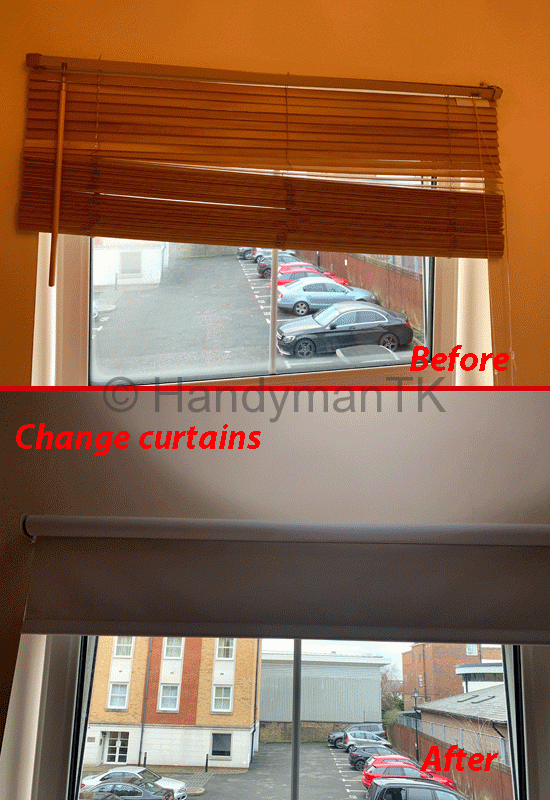 Change window blinds
